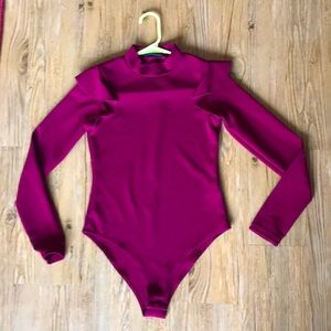 Maroon SheIn Bodysuit